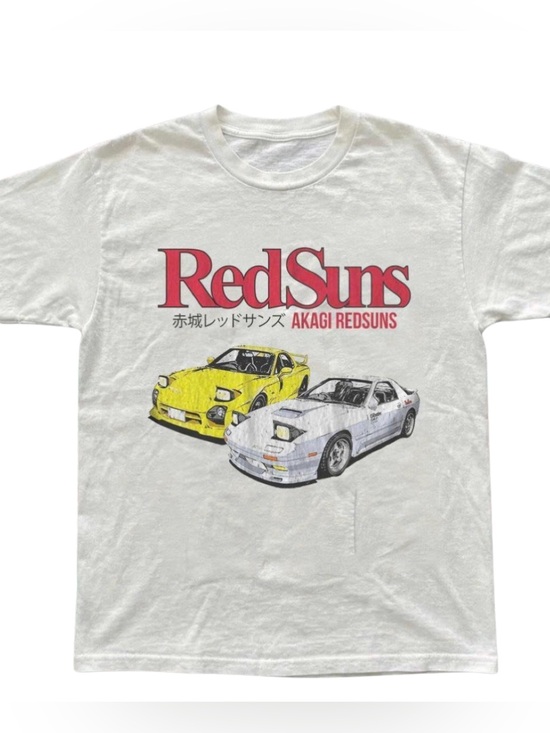 Gildan Other - Gildan White RedSuns Graphic Tee, Car Illustration, Retro Car T-Shirt